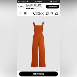 Cider overalls, XS.